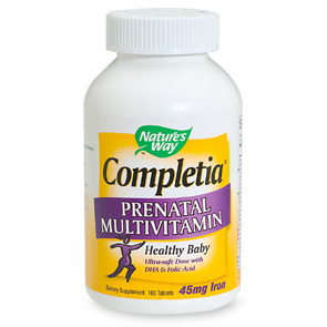 Completia Prenatal Multivitamin, Value Size, 240 Tablets, Natures Way