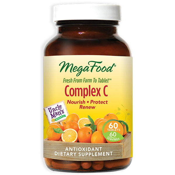 MegaFood DailyFoods Complex C, Whole Food Vitamin C, 90 Tablets, MegaFood