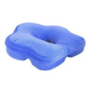 ComSoft Back & Sleeping Cushion, Heart Shape, Memory Foam, Blue Color