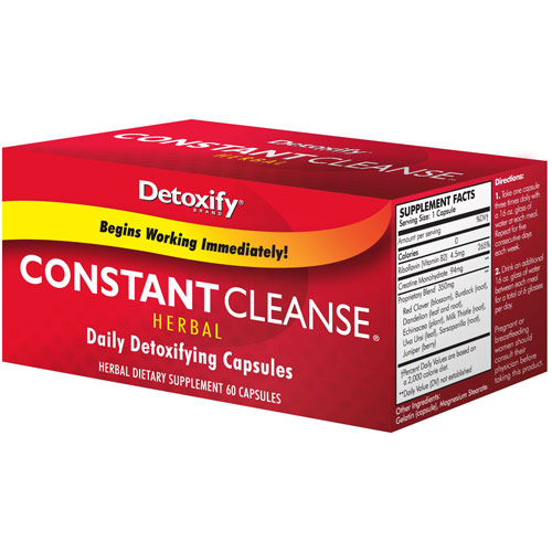 Detoxify Brand Constant Cleanse - Herbal, 60 Capsules, Detoxify Brand