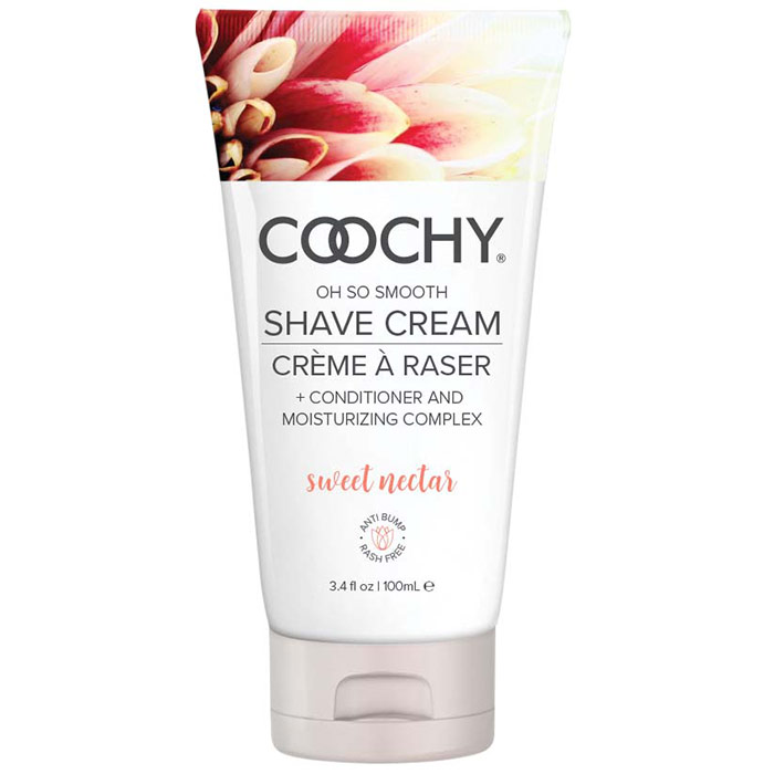 Coochy Oh So Smooth Shave Cream, Sweet Nectar, 3.4 oz, Classic Erotica