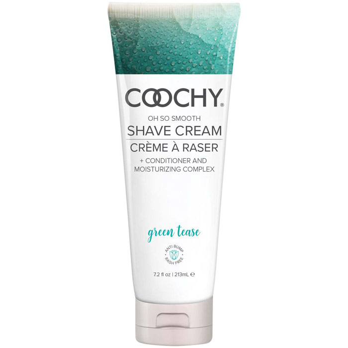 Coochy Oh So Smooth Shave Cream, Green Tease, 7.2 oz, Classic Erotica