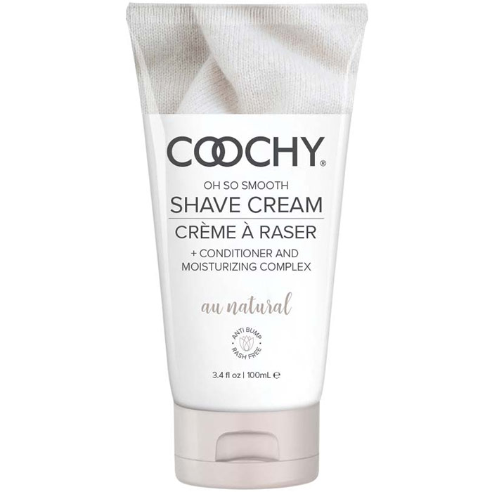 Coochy Oh So Smooth Shave Cream, Au Natural, 3.4 oz, Classic Erotica