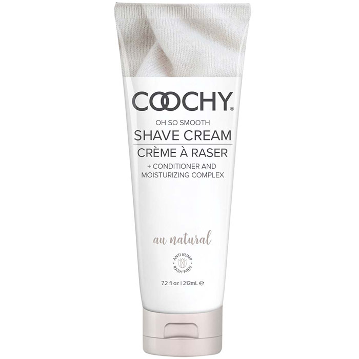 Coochy Oh So Smooth Shave Cream, Au Natural, 7.2 oz, Classic Erotica