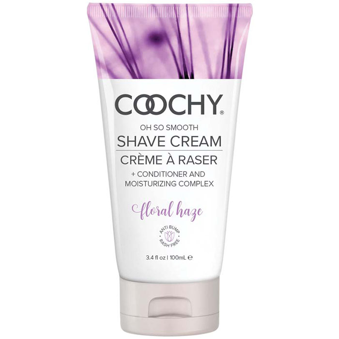 Coochy Oh So Smooth Shave Cream, Floral Haze, 3.4 oz, Classic Erotica