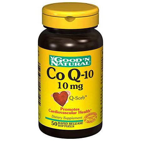 Good 'N Natural CoQ-10 10 mg, 50 Softgels, Good 'N Natural