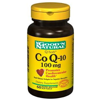 Good 'N Natural CoQ-10 100 mg, 60 Softgels, Good 'N Natural