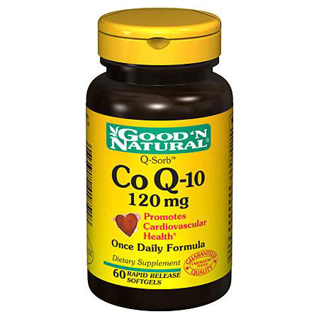 Good 'N Natural CoQ-10 120 mg, 60 Softgels, Good 'N Natural
