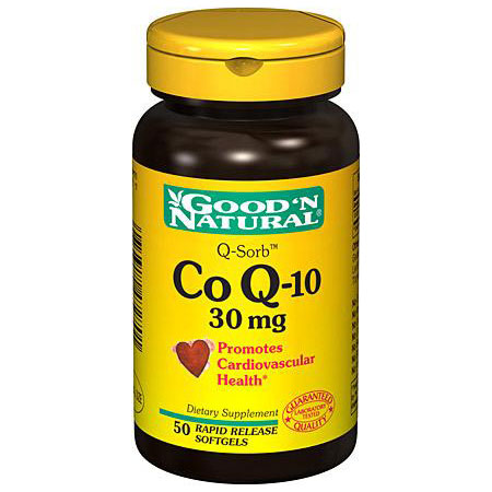 Good 'N Natural CoQ-10 30 mg, 50 Softgels, Good 'N Natural