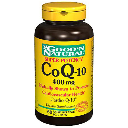 Good 'N Natural CoQ-10 400 mg, 60 Softgels, Good 'N Natural