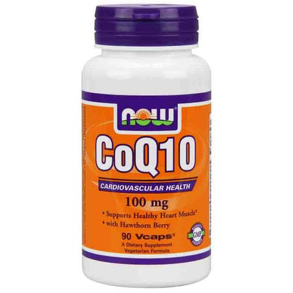 CoQ10 100mg with Hawthorn Berry Vegetarian 90 Vcaps, NOW Foods