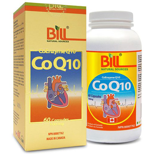 CoQ10 100 mg (Coenzyme Q10), 60 Capsules, Bill Natural Sources