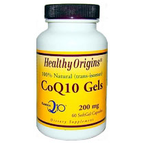 CoQ10 200 mg, 60 SoftGels, Healthy Origins