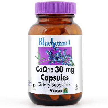 CoQ10 30 mg Capsules, 30 Vcaps, Bluebonnet Nutrition