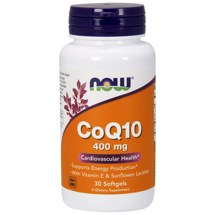 CoQ10 400mg, Coenzyme Q10 30 Softgels, NOW Foods