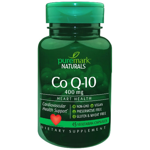 CoQ10 400 mg, 45 Vegetarian Capsules, PureMark Naturals