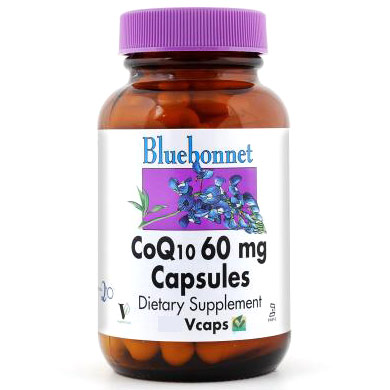 CoQ10 60 mg Capsules, 30 Vcaps, Bluebonnet Nutrition