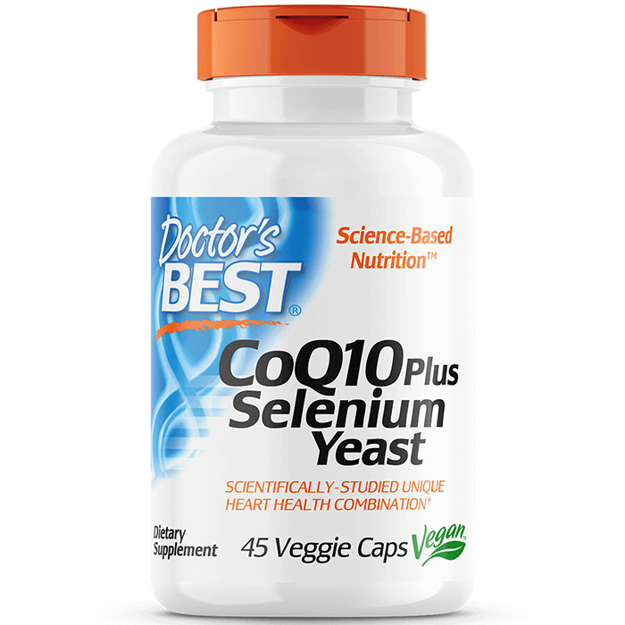 CoQ10 Plus Selenium Yeast, 45 Veggie Caps, Doctors Best