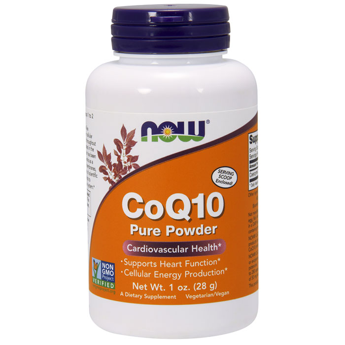 CoQ10 Powder, Pure Coenzyme Q10, 1 oz, NOW Foods