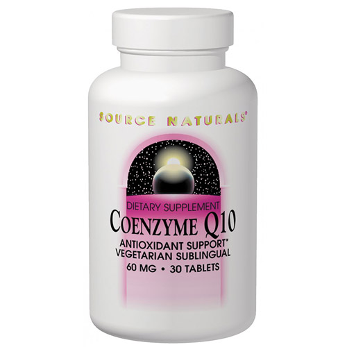 Coenzyme Q10, CoQ10 30mg Sublingual 120 tabs from Source Naturals