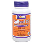 CoQsol CF 100 mg CoQ10, 120 Softgels, NOW Foods