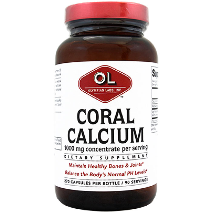 Coral Calcium, Value Size, 270 Capsules, Olympian Labs