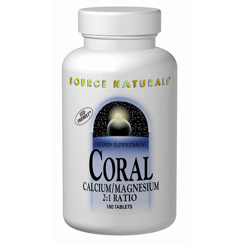 Source Naturals Coral Calcium / Magnesium 200/100mg 180 caps from Source Naturals