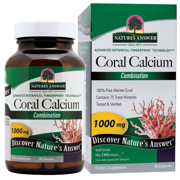 Coral Calcium Combination, 90 Capsules, Natures Answer