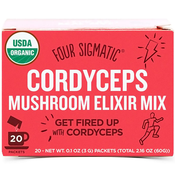Cordyceps Mushroom Elixir Mix, 20 Packets, Four Sigmatic