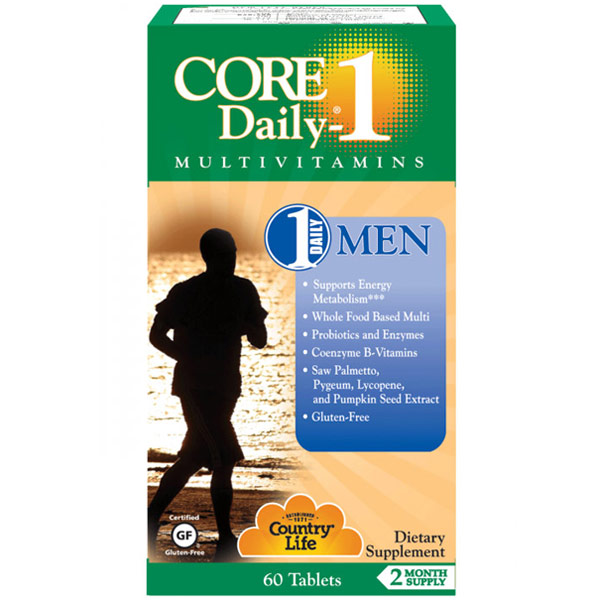 Core Daily-1 Multivitamins for Men, 60 Tablets, Country Life