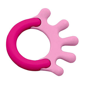 Cornstarch Hand Teether, Pink, Green Sprouts Baby Products