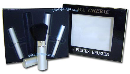 Cosmetic Facial Brushes 4 pieces set ( Fine, Med, Large )