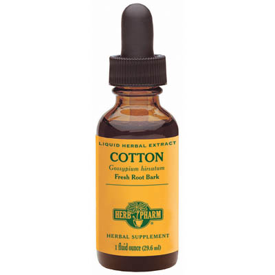 Cotton Root Bark Extract Liquid, 1 oz, Herb Pharm