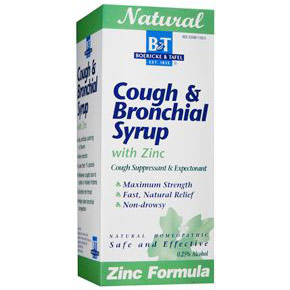 Cough & Bronchial Syrup with Zinc, 4 oz, Boericke & Tafel Homeopathic