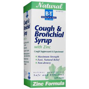 Cough & Bronchial Syrup with Zinc, 8 oz, Boericke & Tafel Homeopathic