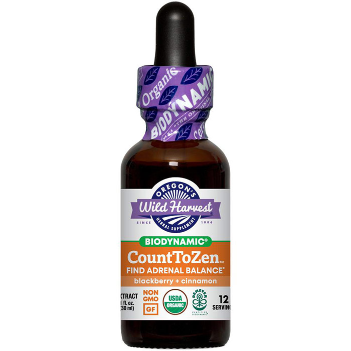 CountToZen, Biodynamic Herbal Tonic, Adrenal Health Support, 2 oz, Oregons Wild Harvest
