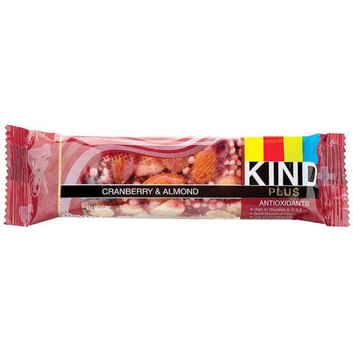 Cranberry & Almond Plus Bar, 1.4 oz x 12, KIND Fruit & Nut Bars