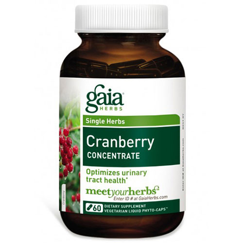 Cranberry Concentrate, 60 Liquid Phyto-Caps, Gaia Herbs