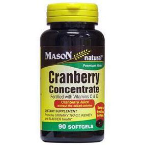 Cranberry Concentrate, 90 Softgels, Mason Natural