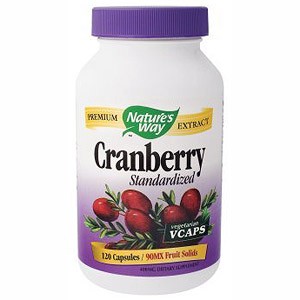 Cranberry Extract Standardized 120 vegicaps from Natures Way