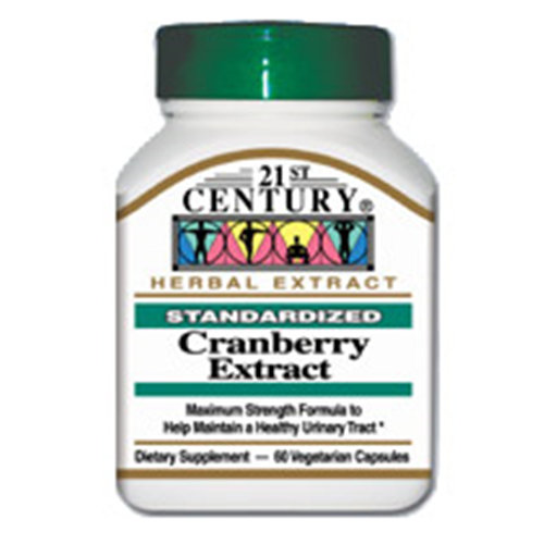 Cranberry Extract 60 Vegetarian Capsules, 21st Century Health Care