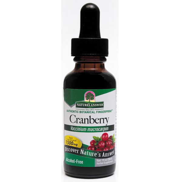 Cranberry Extract Liquid Alcohol-Free, 1 oz, Natures Answer