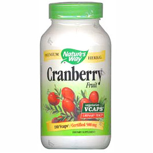Cranberry Fruit 180 vegicaps from Natures Way