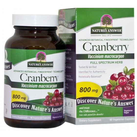 Cranberry Fruit, 90 Vegetarian Capsules, Natures Answer
