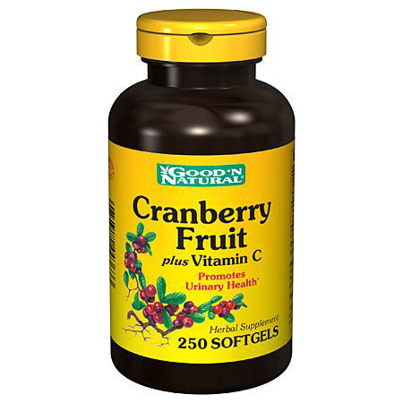 Good 'N Natural Cranberry Fruit Plus Vitamin C, 250 Softgels, Good 'N Natural
