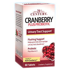 Cranberry Plus Probiotic, 60 Tablets, 21st Century HealthCare