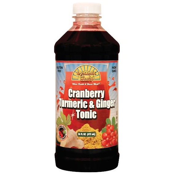 Cranberry Turmeric & Ginger Tonic Liquid, 16 oz, Dynamic Health Labs