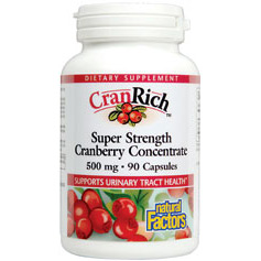 CranRich Cranberry Concentrate 500mg 90 Capsules, Natural Factors