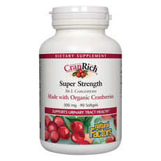 CranRich Organic Cranberry Concentrate, 90 Softgels, Natural Factors