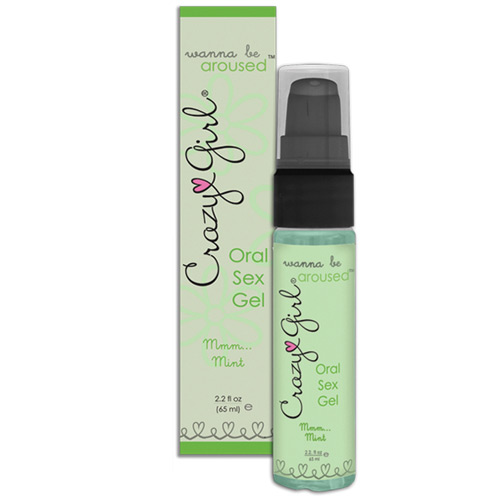 Crazy Girl Wanna Be Aroused Oral Sex Gel, Mint, Boxed, 2.2 oz, Classic Erotica